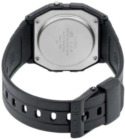 Casio F-91W-1XYL Unisex Digital Resin Strap Watch - Black