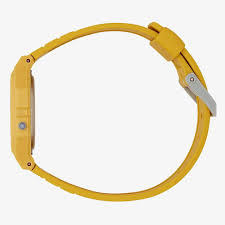 Casio F-91WC-9AEF Unisex Digital Resin Strap Watch - Mustard Yellow
