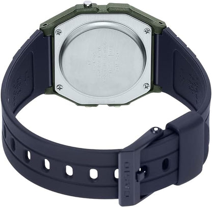 Casio F-91WM-3AEF Unisex Digital Resin Strap Watch - Dark Green