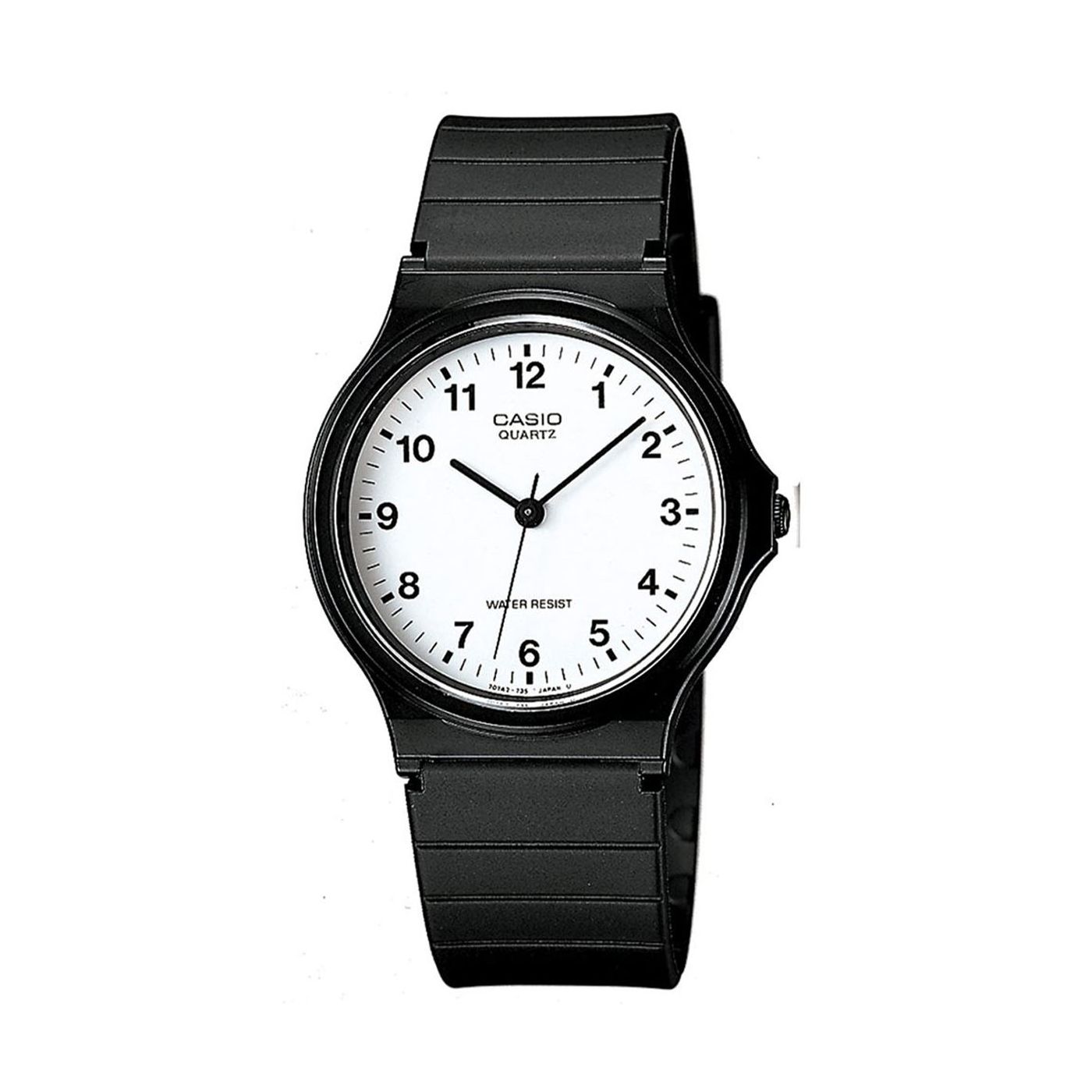 Casio MQ-24-7BLL Unisex Resin Strap Watch - Black/White