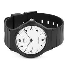 Casio MQ-24-7BLL Unisex Resin Strap Watch - Black/White