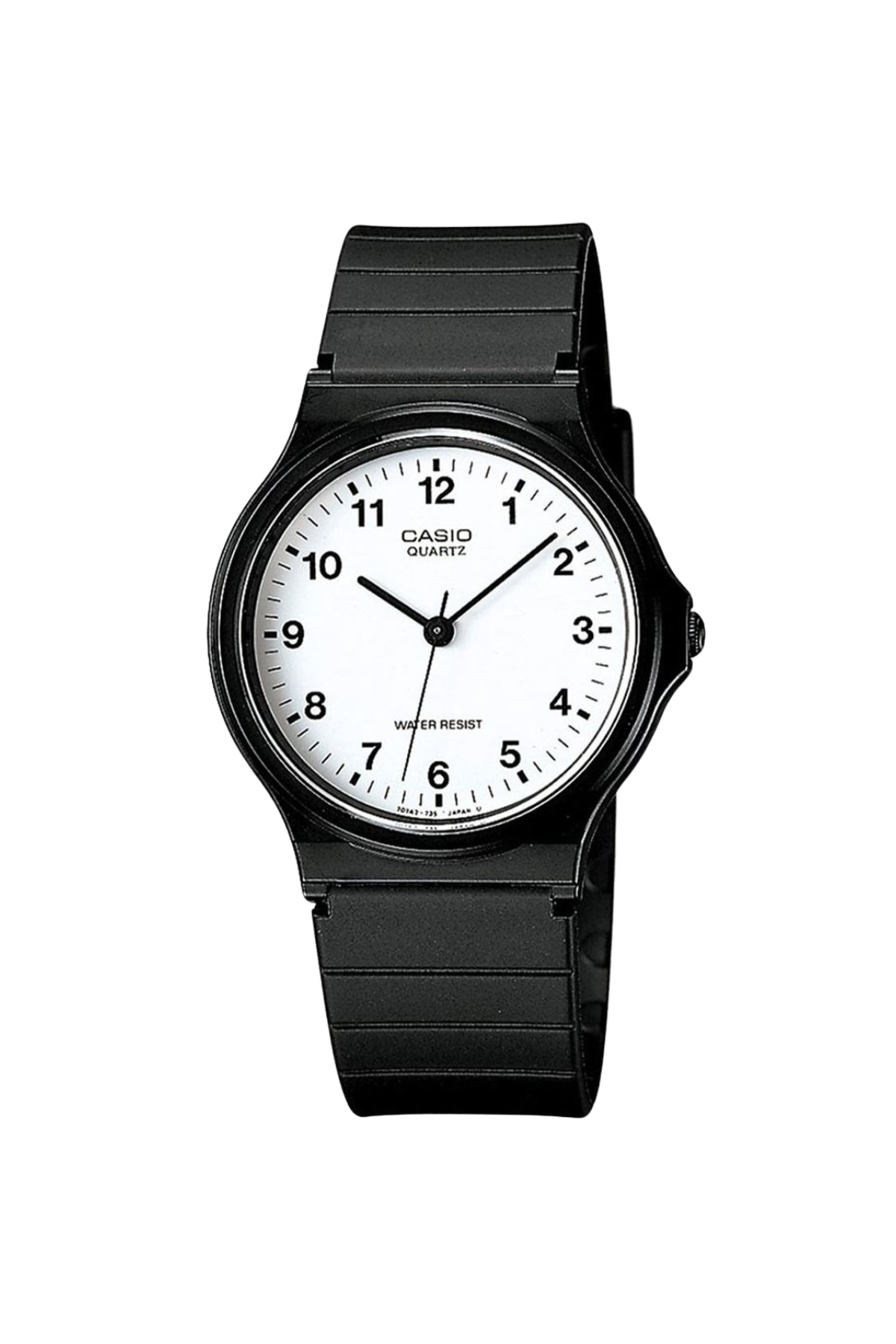 Casio MQ-24-7BLL Unisex Resin Strap Watch - Black/White
