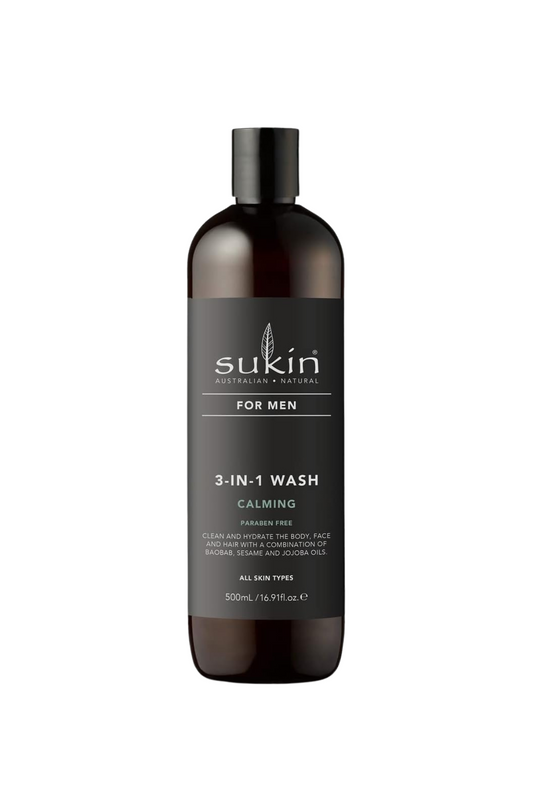 Sukin For Men Soothing 3-in-1 Body Wash - 500ml