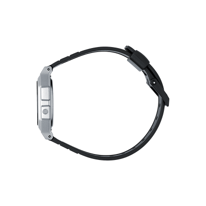Casio F-91WM-7AEF Unisex Digital Resin Strap Watch - Silver